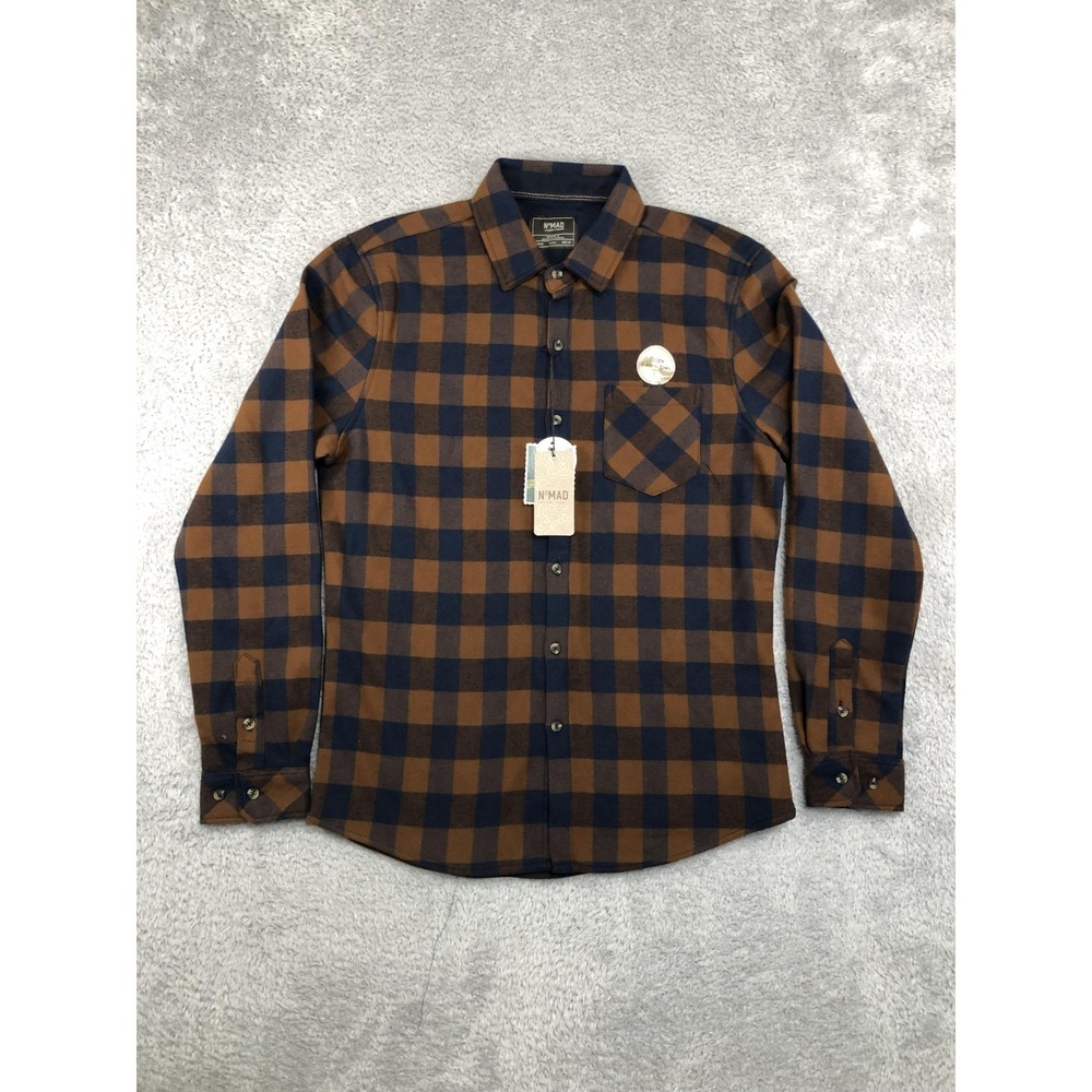 Nomad Flannel Shirt Men Size M Multicolor NWT Cozy Thermal Lined Plaid Button Up